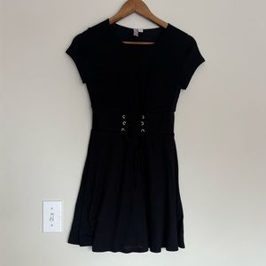 Knit Corset Tie Dress